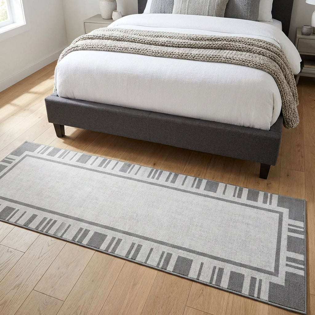 Muddy Mat® Trellis Washable Area Rugs for Living Room, Bedroom & Dining Room – Modern Soft Low Pile Non Slip Carpet – Pet Friendly Waterproof Foldable Rugs for Home