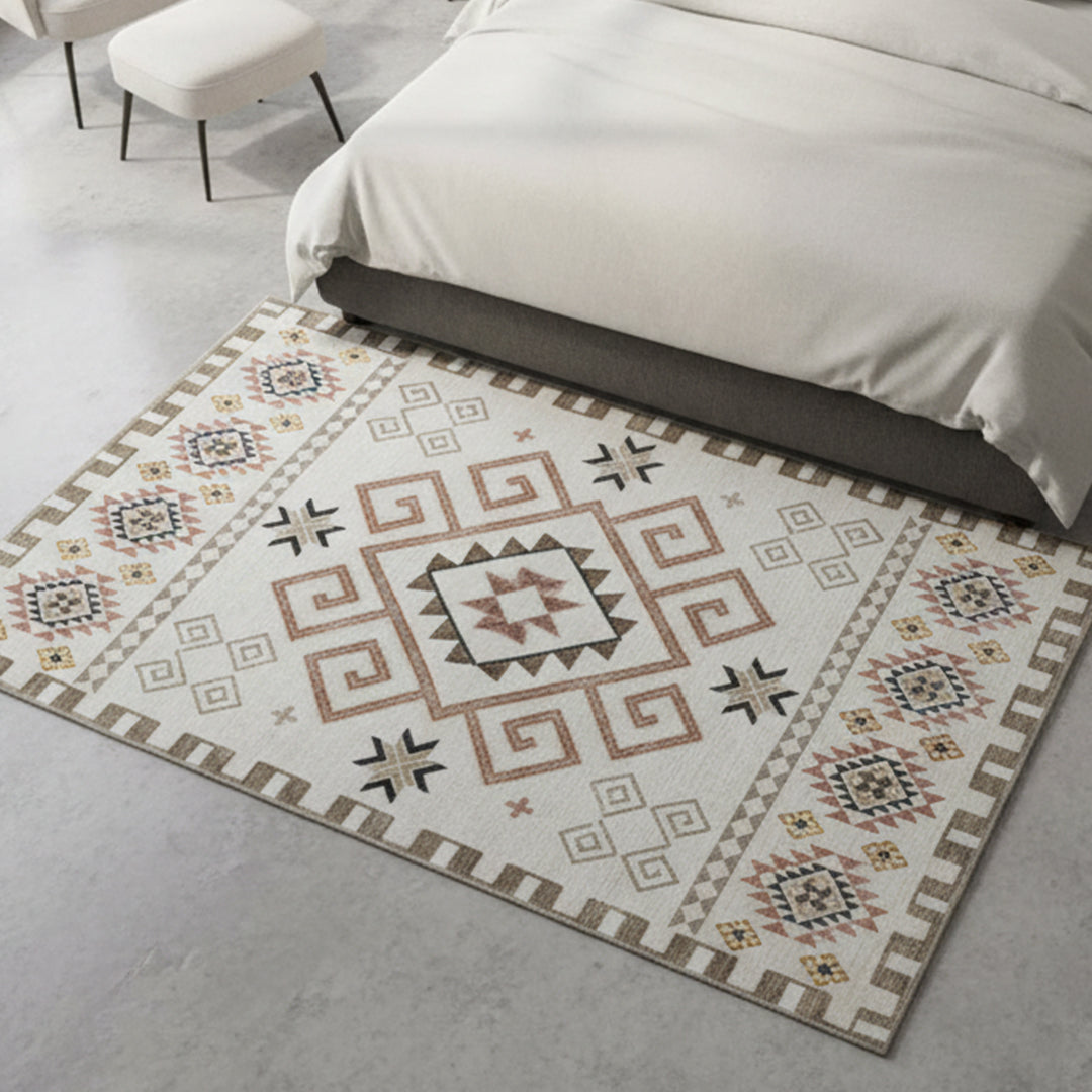 Muddy Mat® Sedona Washable Area Rugs for Living Room, Bedroom & Dining Room – Modern Soft Low Pile Non Slip Carpet – Pet Friendly Waterproof Foldable Rugs for Home
