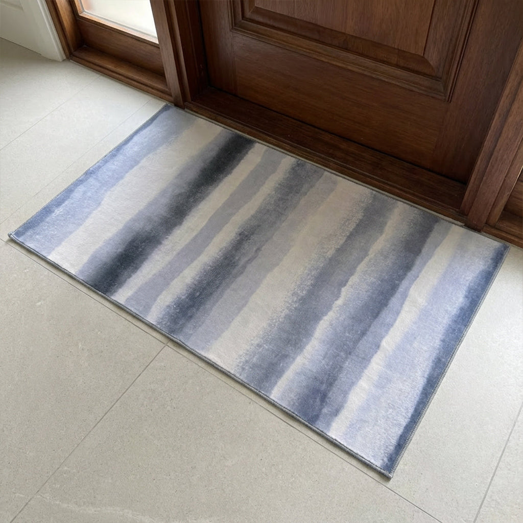 Muddy Mat® Mist Washable Area Rugs for Living Room, Bedroom & Dining Room – Modern Soft Low Pile Non Slip Carpet – Pet Friendly Waterproof Foldable Rugs for Home