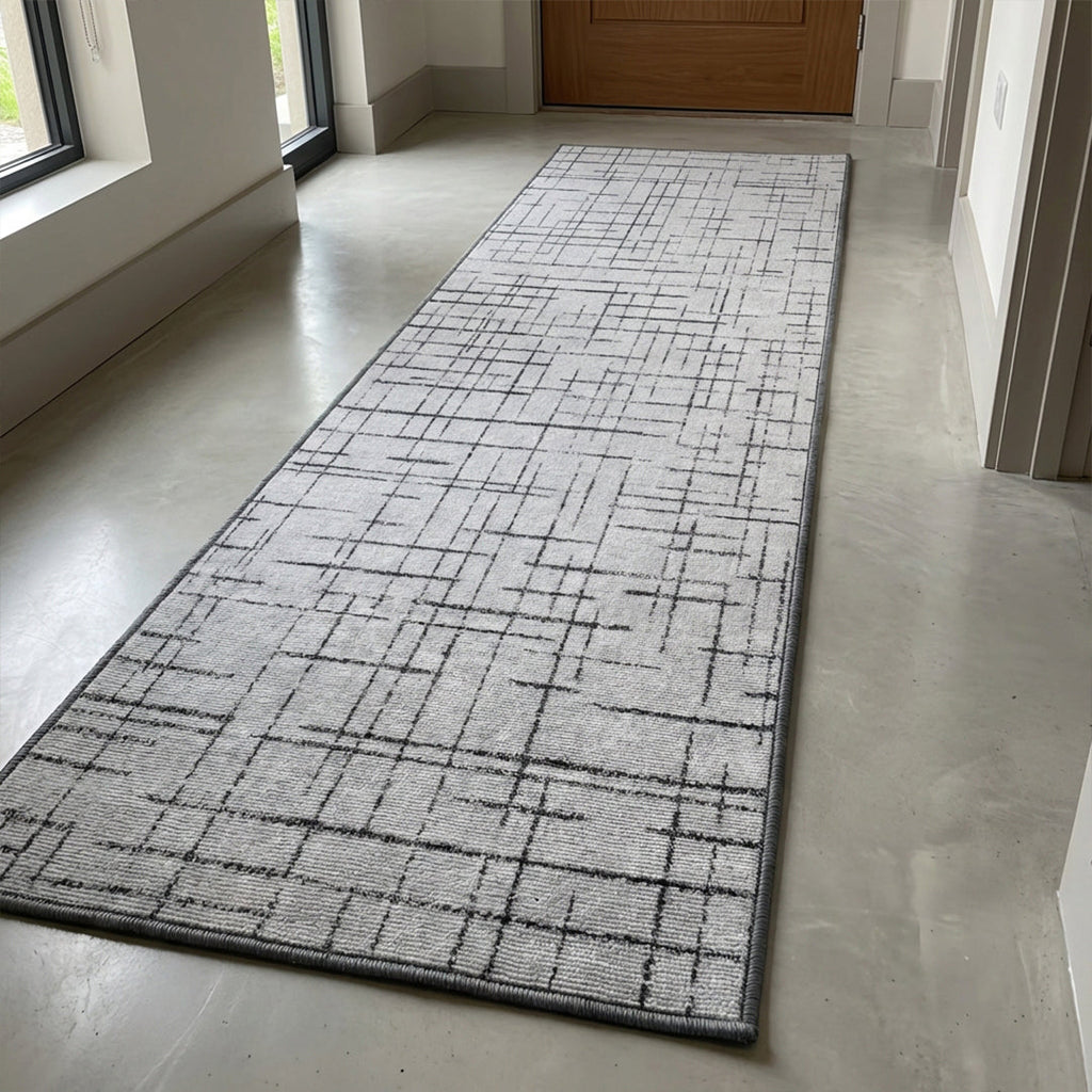 Muddy Mat® Strata Washable Area Rugs for Living Room, Bedroom & Dining Room – Modern Soft Low Pile Non Slip Carpet – Pet Friendly Waterproof Foldable Rugs for Home