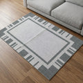 Muddy Mat® Trellis Washable Area Rugs for Living Room, Bedroom & Dining Room – Modern Soft Low Pile Non Slip Carpet – Pet Friendly Waterproof Foldable Rugs for Home