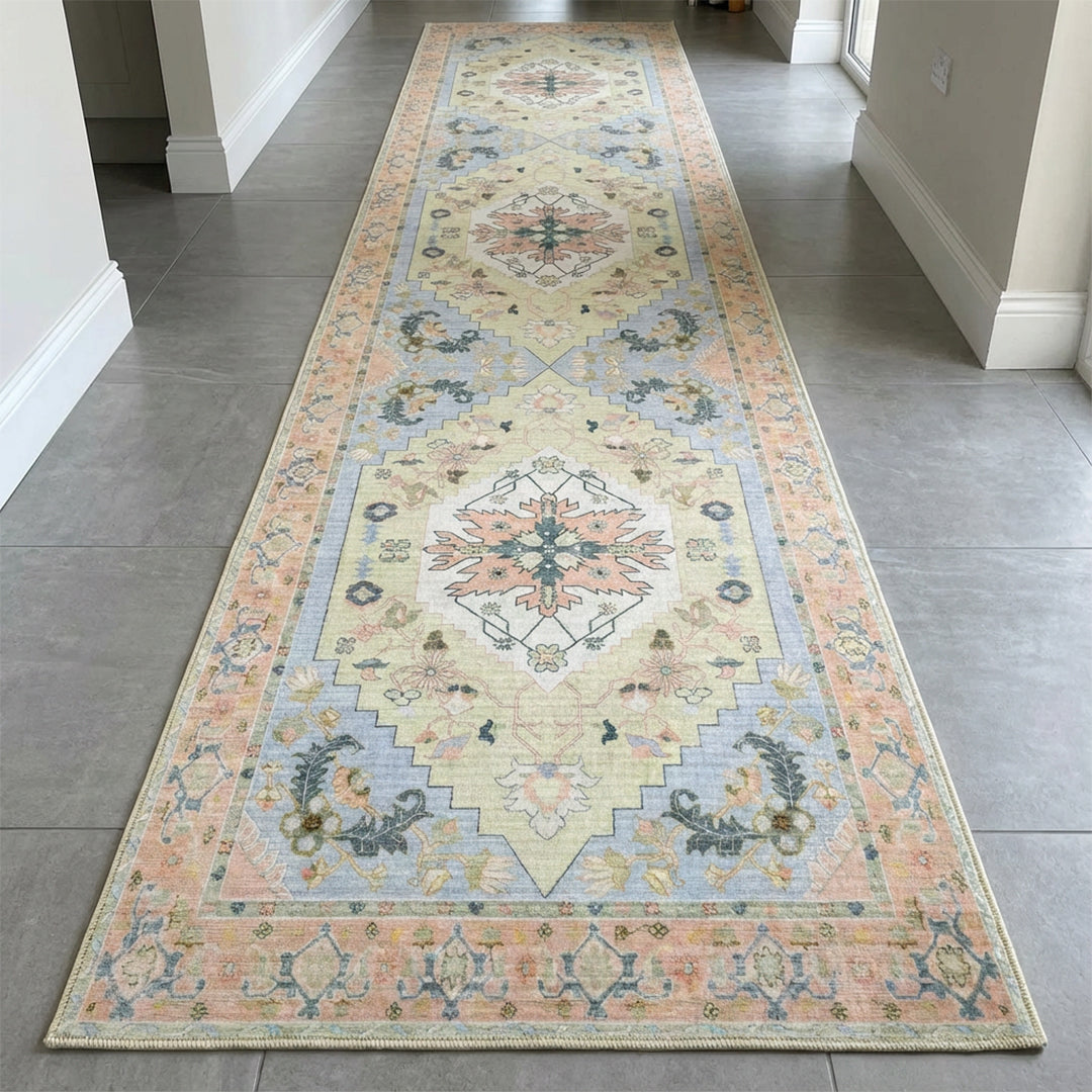 Muddy Mat® Sorrento Washable Area Rugs for Living Room, Bedroom & Dining Room – Modern Soft Low Pile Non Slip Carpet – Pet Friendly Waterproof Foldable Rugs for Home