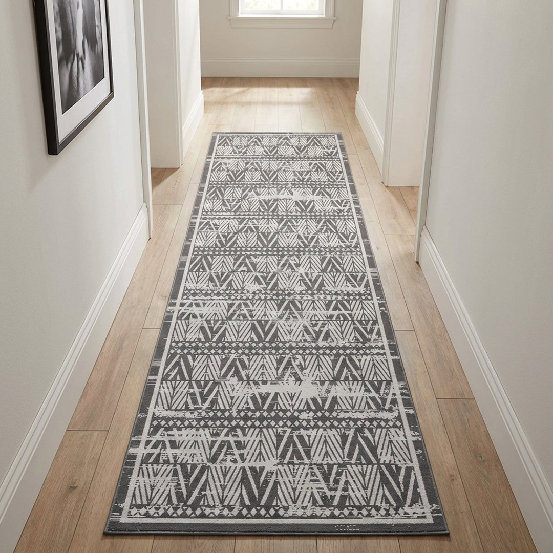 Muddy Mat® Zenith Washable Area Rugs for Living Room, Bedroom & Dining Room – Modern Soft Low Pile Non Slip Carpet – Pet Friendly Waterproof Foldable Rugs for Home