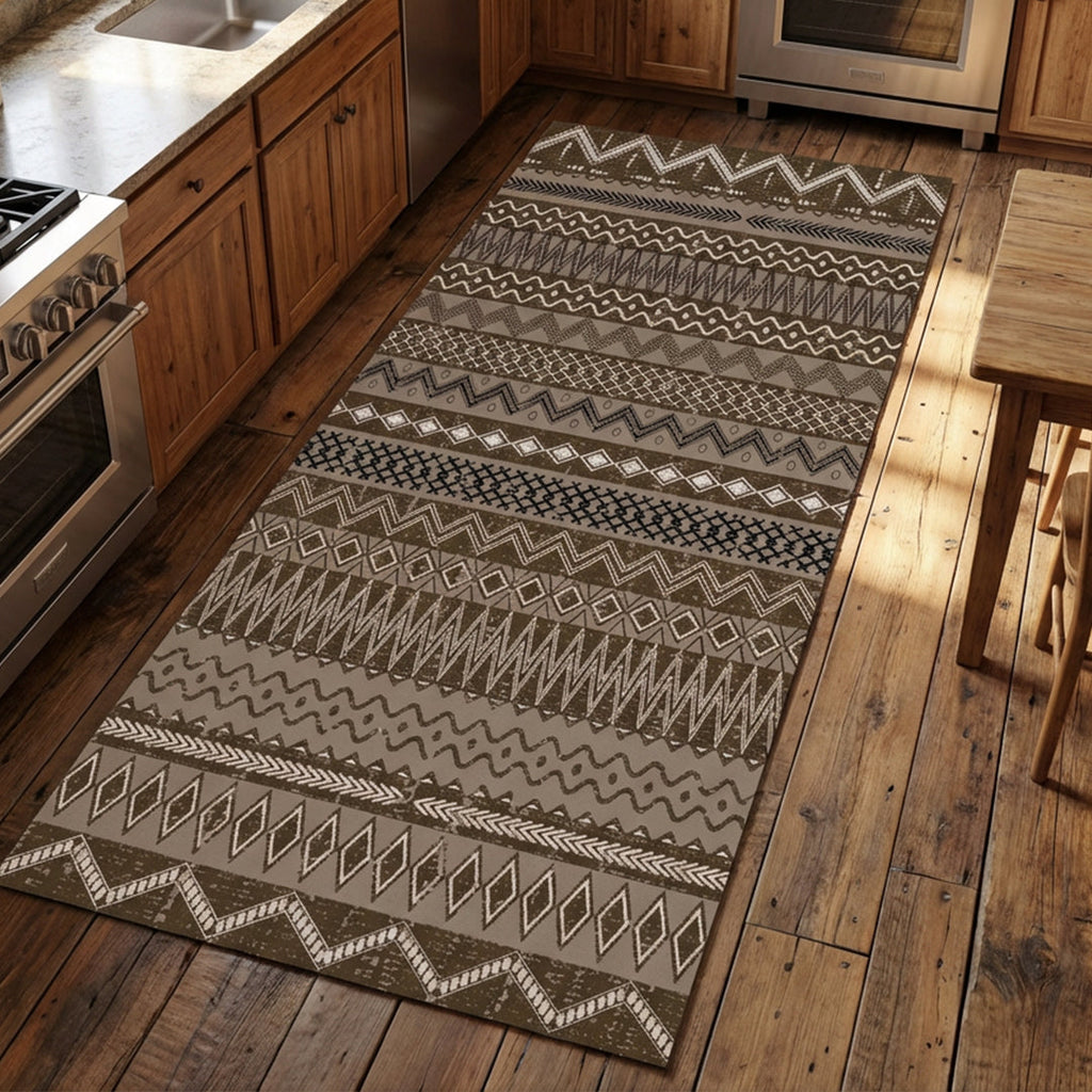 Muddy Mat® Nomad Washable Area Rugs for Living Room, Bedroom & Dining Room – Modern Soft Low Pile Non Slip Carpet – Pet Friendly Waterproof Foldable Rugs for Home