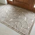 Muddy Mat® Orbit Washable Area Rugs for Living Room, Bedroom & Dining Room – Modern Soft Low Pile Non Slip Carpet – Pet Friendly Waterproof Foldable Rugs for Home