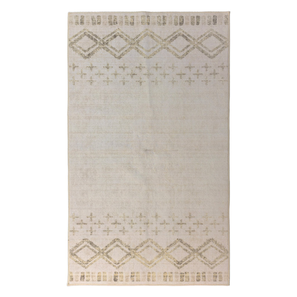 Muddy Mat® Tribal Washable Area Rugs for Living Room, Bedroom & Dining Room – Modern Soft Low Pile Non Slip Carpet – Pet Friendly Waterproof Foldable Rugs for Home