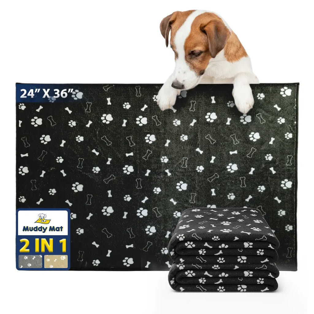 Muddy Mat® Washable Pee Pads for Dogs, Super Absorbent Reusable Puppy Pads–100% Waterproof Pee & Potty Training Pads for Pets, Non-Slip Dog Pads for Crates, Playpens and Floors