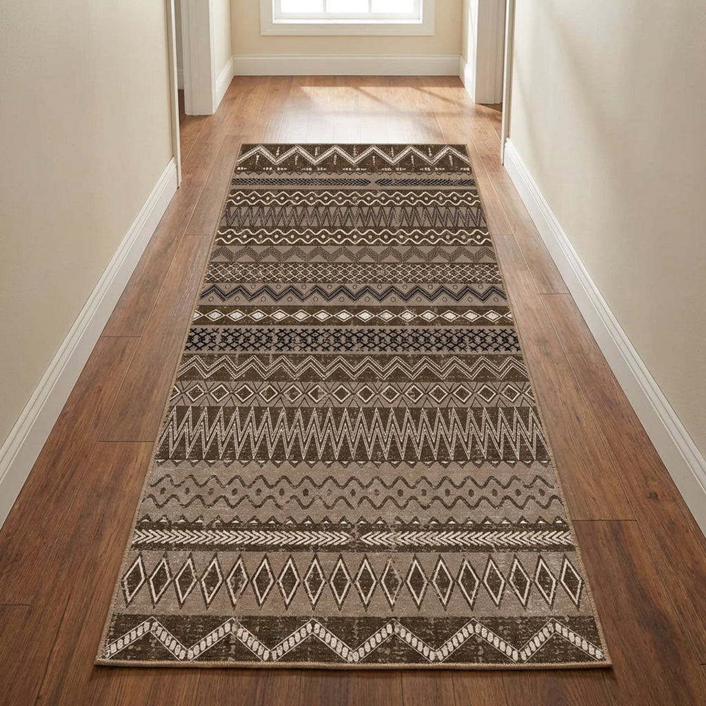 Muddy Mat® Nomad Washable Area Rugs for Living Room, Bedroom & Dining Room – Modern Soft Low Pile Non Slip Carpet – Pet Friendly Waterproof Foldable Rugs for Home