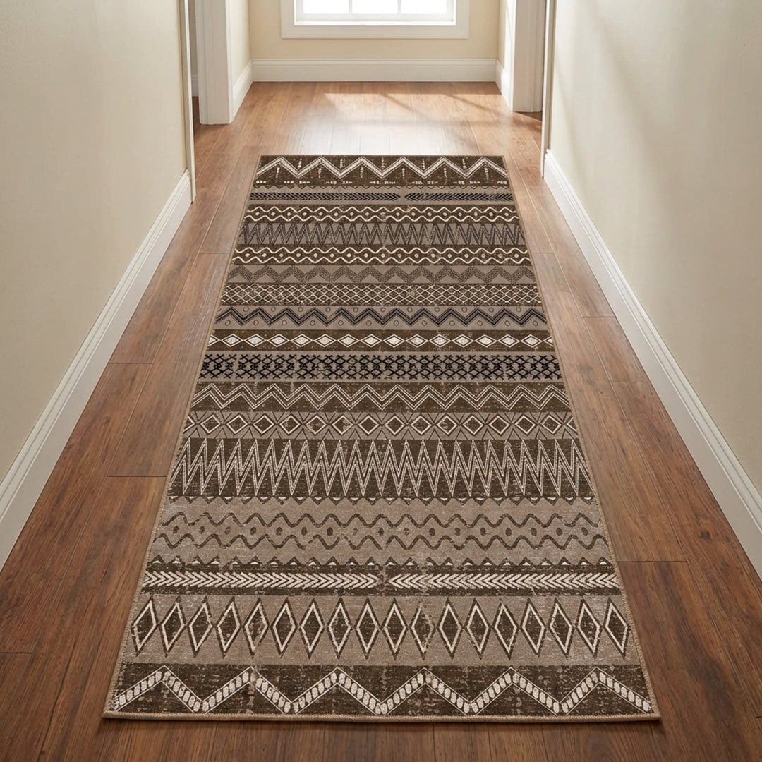 Muddy Mat® Nomad Washable Area Rugs for Living Room, Bedroom & Dining Room – Modern Soft Low Pile Non Slip Carpet – Pet Friendly Waterproof Foldable Rugs for Home