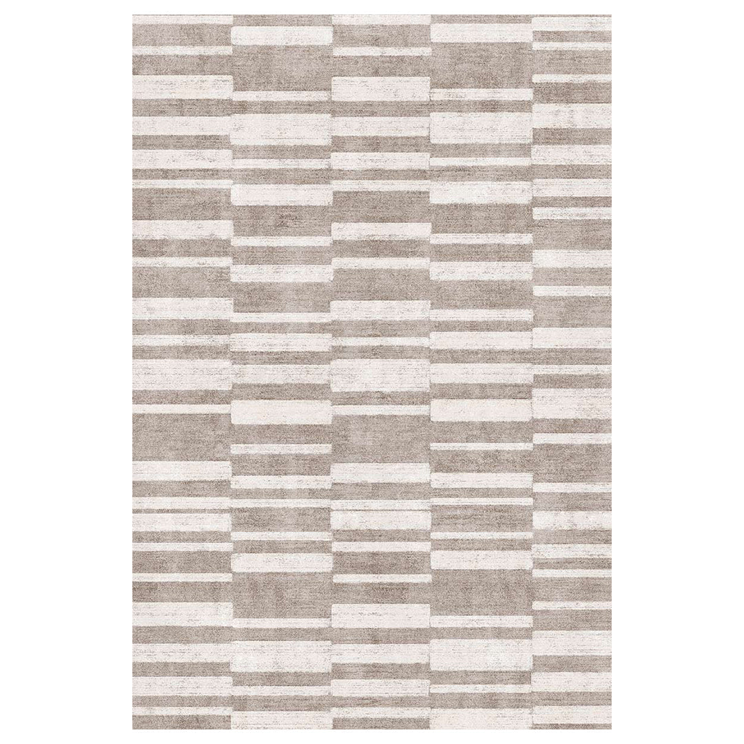 Muddy Mat® Brickline Washable Area Rugs for Living Room, Bedroom & Dining Room – Modern Soft Low Pile Non Slip Carpet – Pet Friendly Waterproof Foldable Rugs for Home