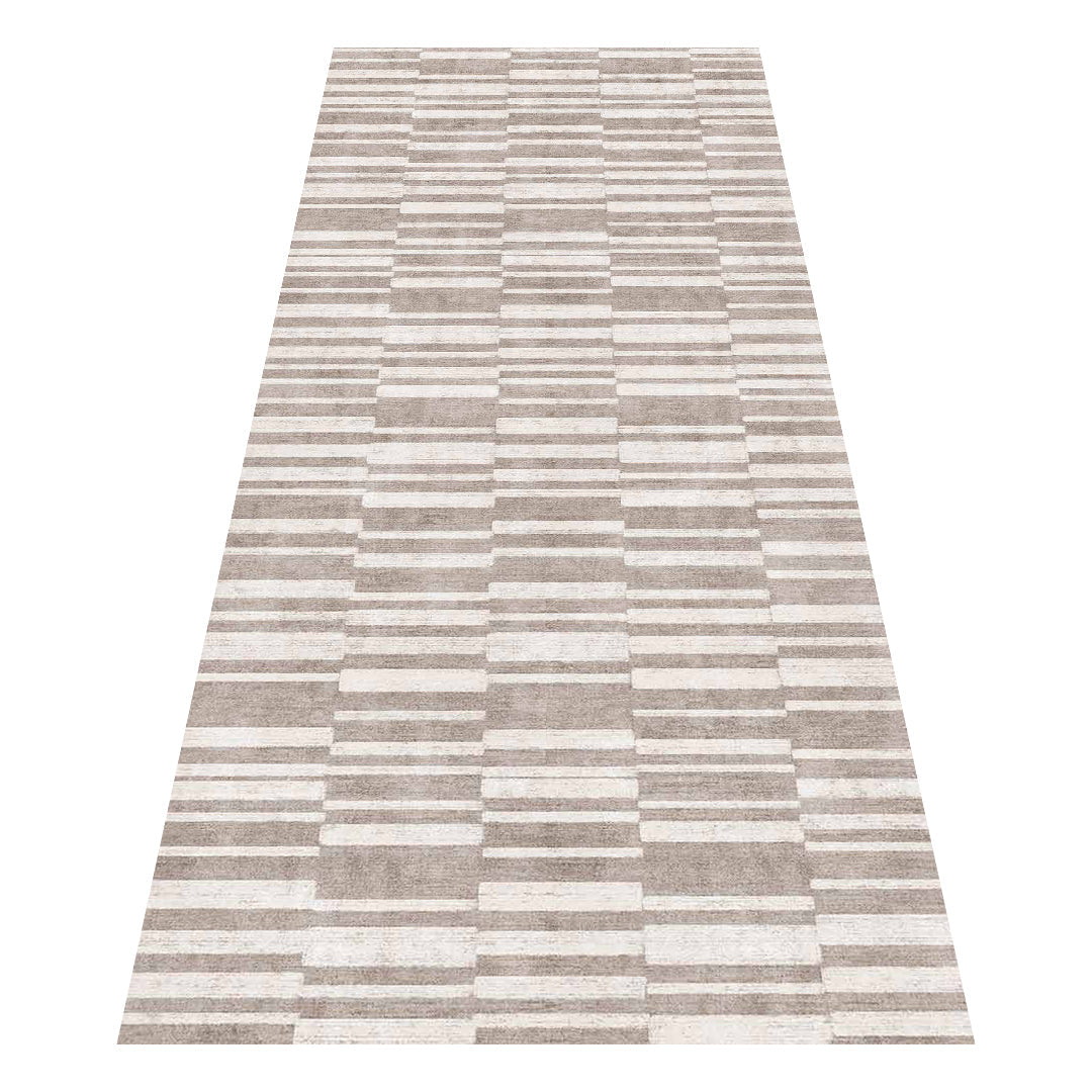 Muddy Mat® Brickline Washable Area Rugs for Living Room, Bedroom & Dining Room – Modern Soft Low Pile Non Slip Carpet – Pet Friendly Waterproof Foldable Rugs for Home