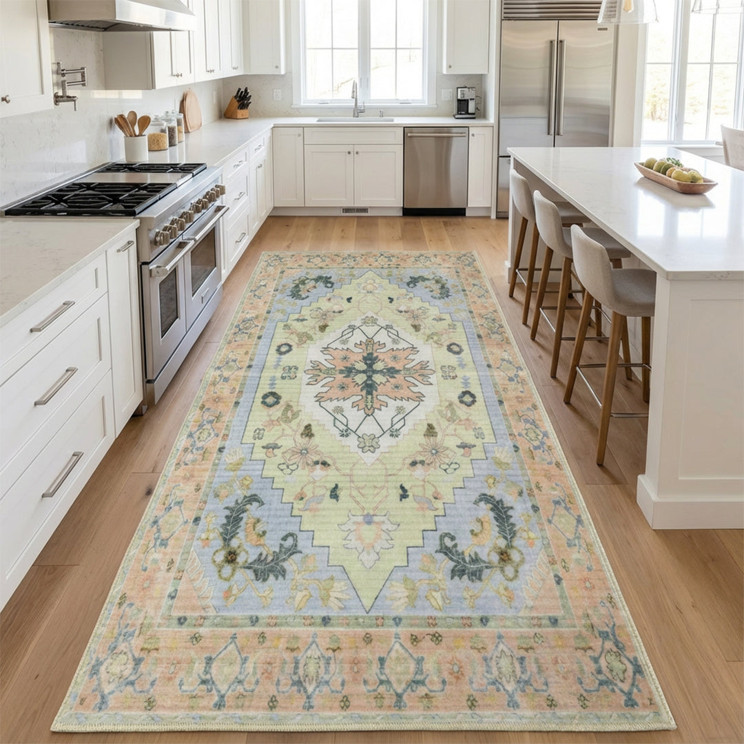 Muddy Mat® Sorrento Washable Area Rugs for Living Room, Bedroom & Dining Room – Modern Soft Low Pile Non Slip Carpet – Pet Friendly Waterproof Foldable Rugs for Home
