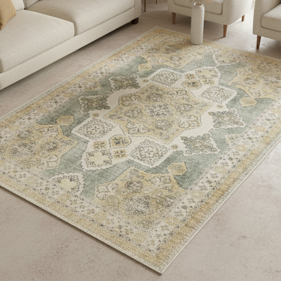 Muddy Mat® Monarch Washable Area Rugs for Living Room, Bedroom & Dining Room – Modern Soft Low Pile Non Slip Carpet – Pet Friendly Waterproof Foldable Rugs for Home