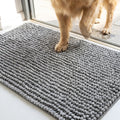 Muddy Mat® TrapMax Indoor Dog Door Mat & Bathroom Rugs – Non Slip Chenille Entryway Rug for Muddy Paws, Super Absorbent Washable Front Door Mat, Quick Dry Bath Mat