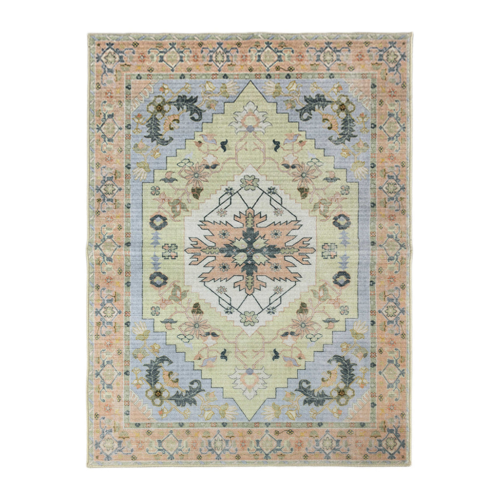 Muddy Mat® Sorrento Washable Area Rugs for Living Room, Bedroom & Dining Room – Modern Soft Low Pile Non Slip Carpet – Pet Friendly Waterproof Foldable Rugs for Home