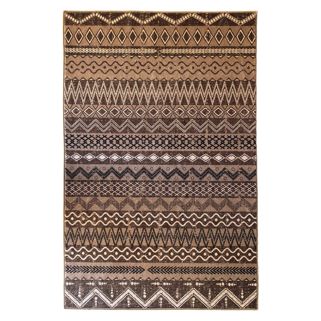 Muddy Mat® Nomad Washable Area Rugs for Living Room, Bedroom & Dining Room – Modern Soft Low Pile Non Slip Carpet – Pet Friendly Waterproof Foldable Rugs for Home